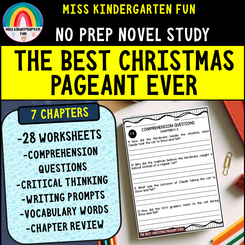 The Best Christmas Pageant Ever Novel Study Guide
