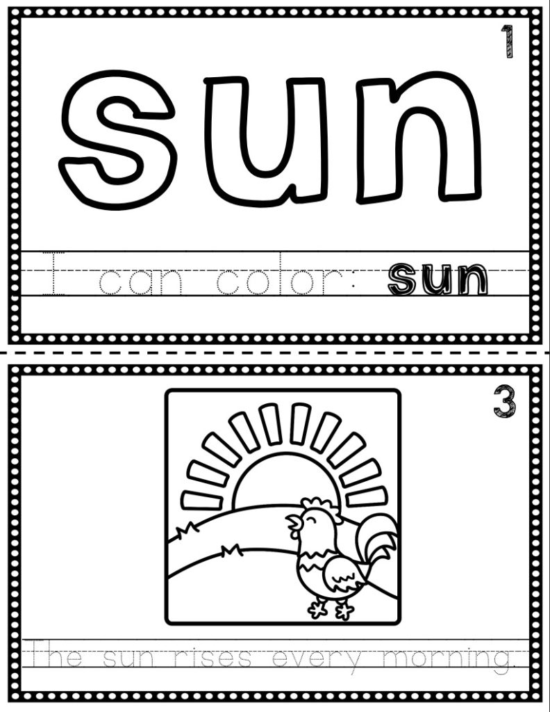 Sight Word Flip Book (Flipbook) - SUN - Made By Teachers