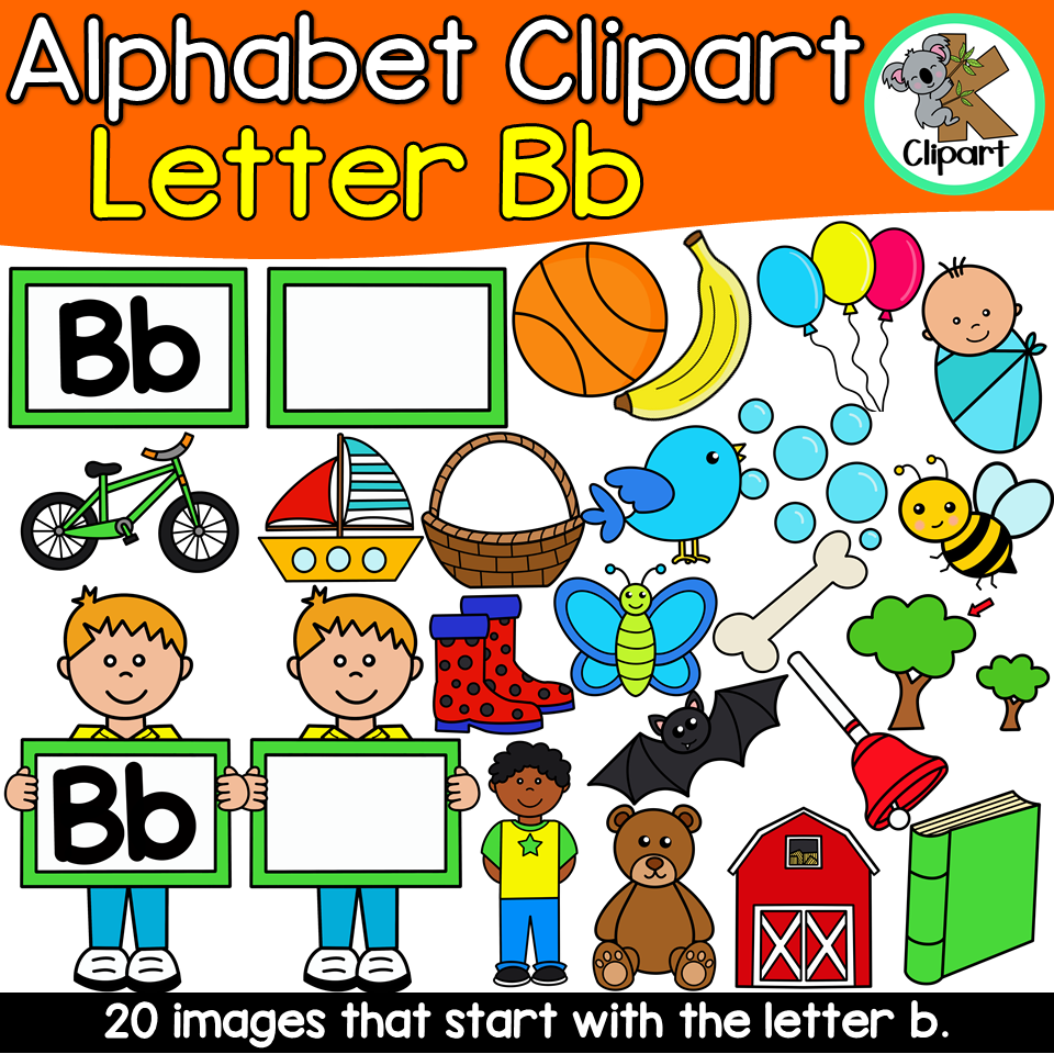 Alphabet Clipart: Letter B