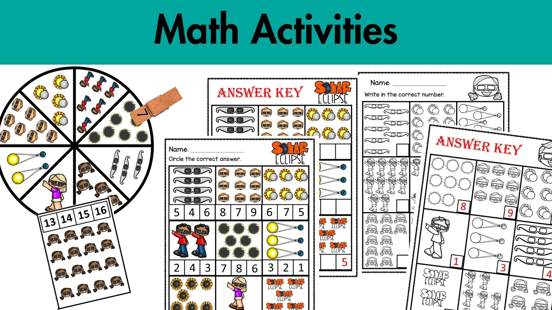 Total Solar Eclipse 2024 Writing and Math Morning Work Centers OT ...