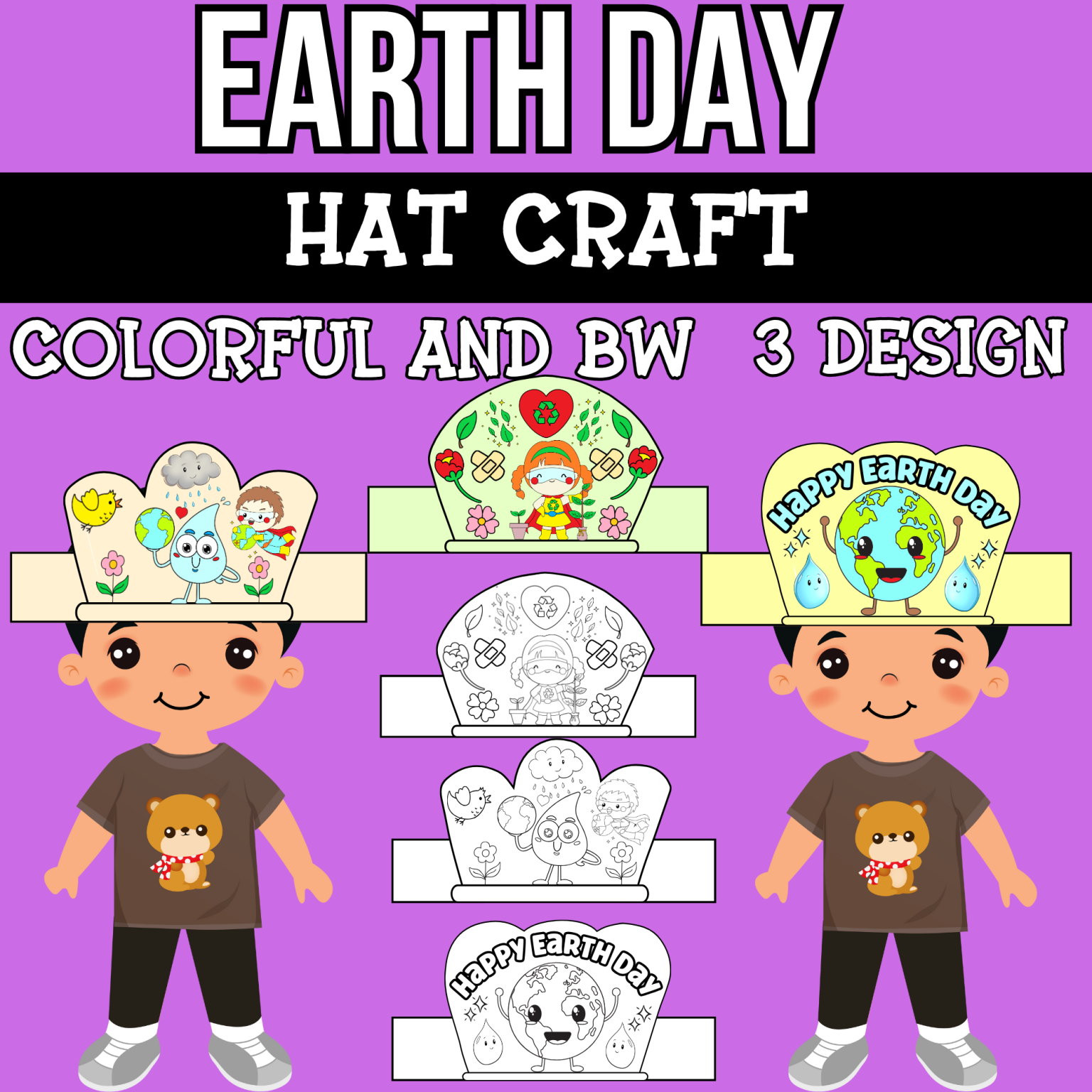 Earth Day Crown Craft | Earth Day Hats Crowns Headband | Earth Day ...