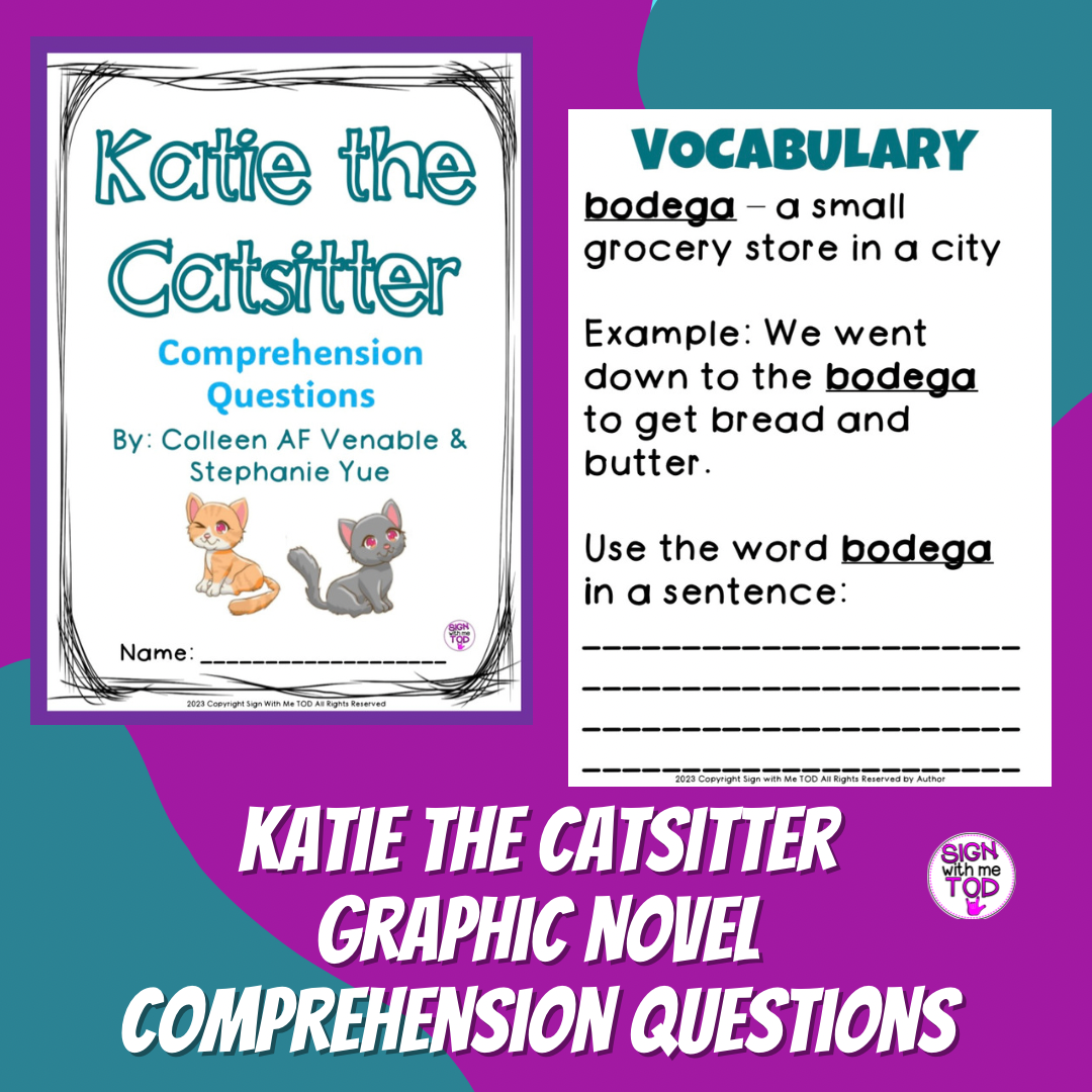Katie the Catsitter Graphic Novel Comprehension Questions