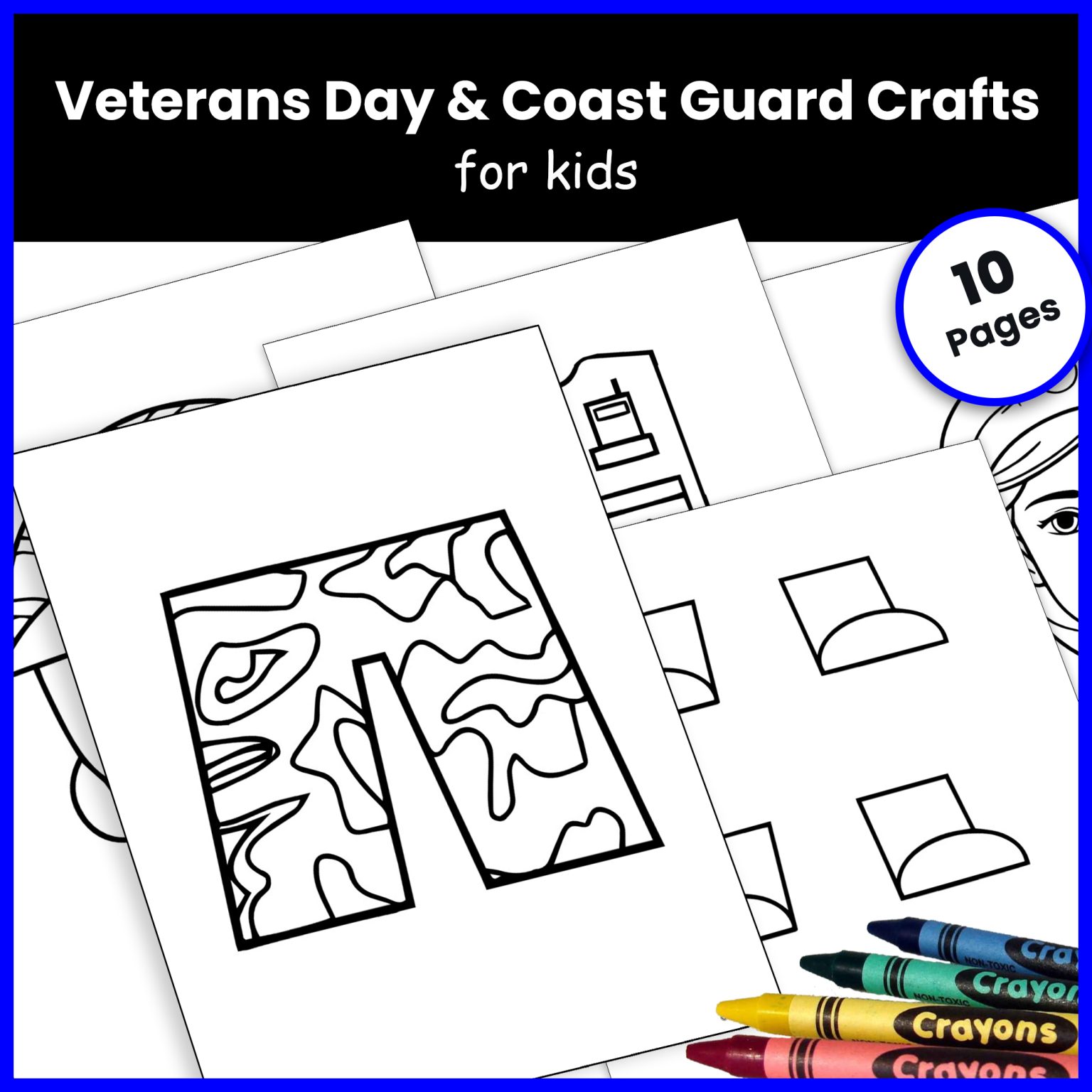 Veterans Day Craft - Coast Guard Craft - Veterans Day Activities and ...