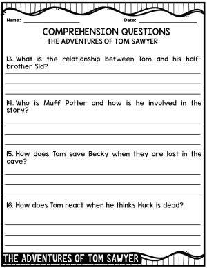 The Adventures of Tom Sawyer Novel Study Guide | Made By Teachers