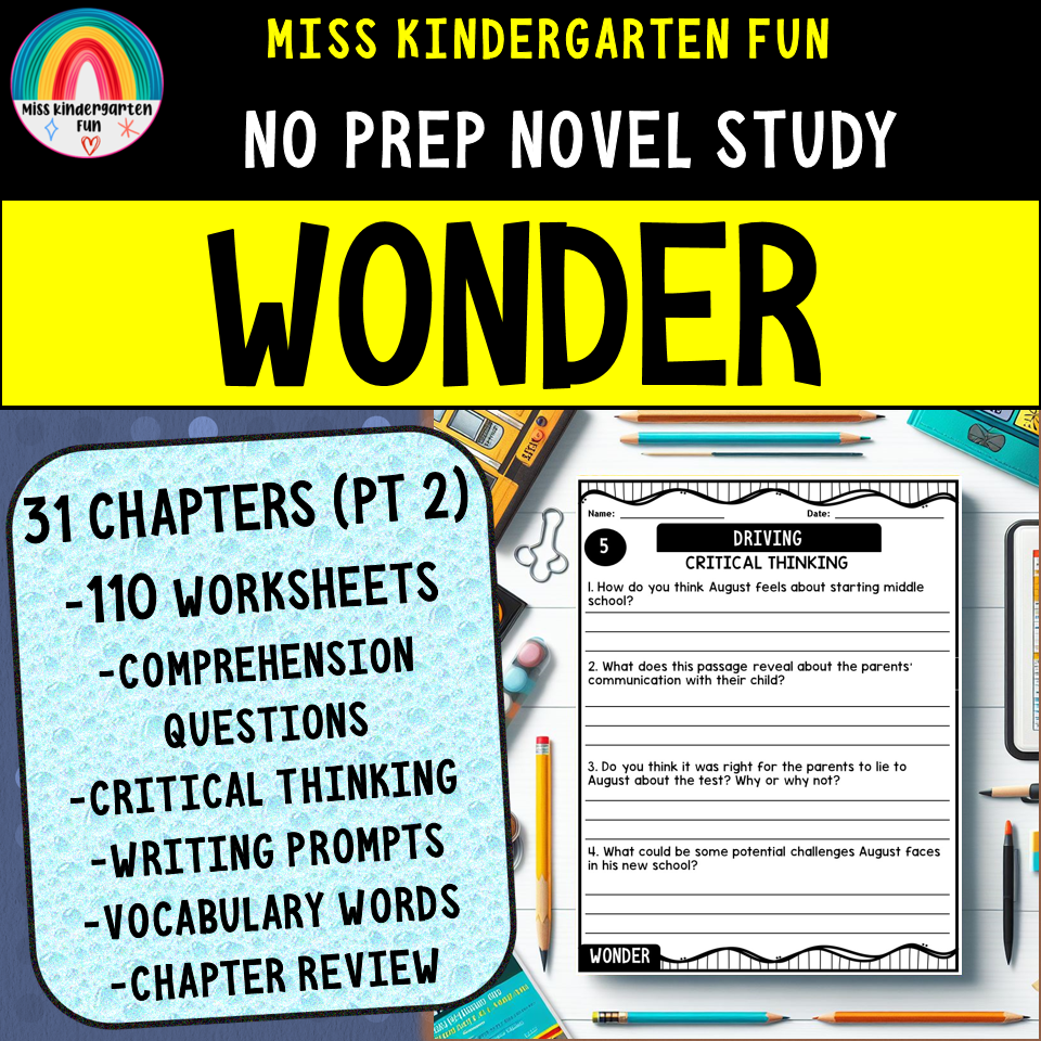 Wonder Novel Study Guide