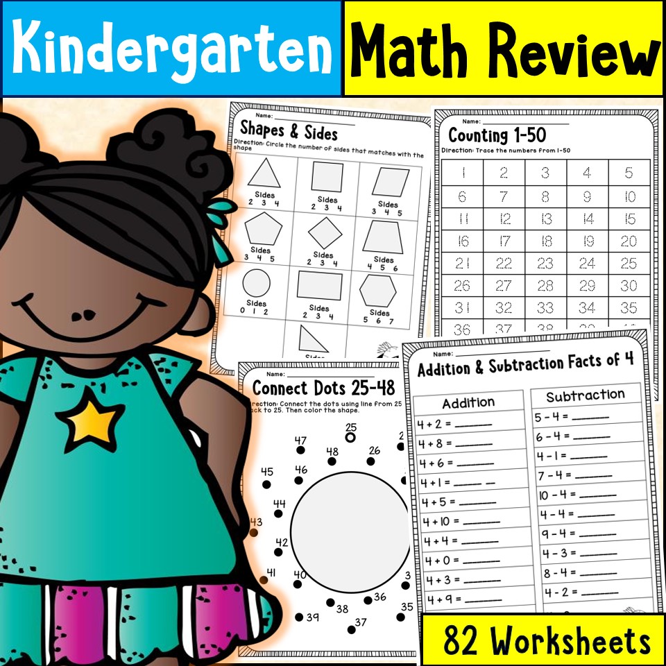 Kindergarten No Prep Math Unit summer | Printable