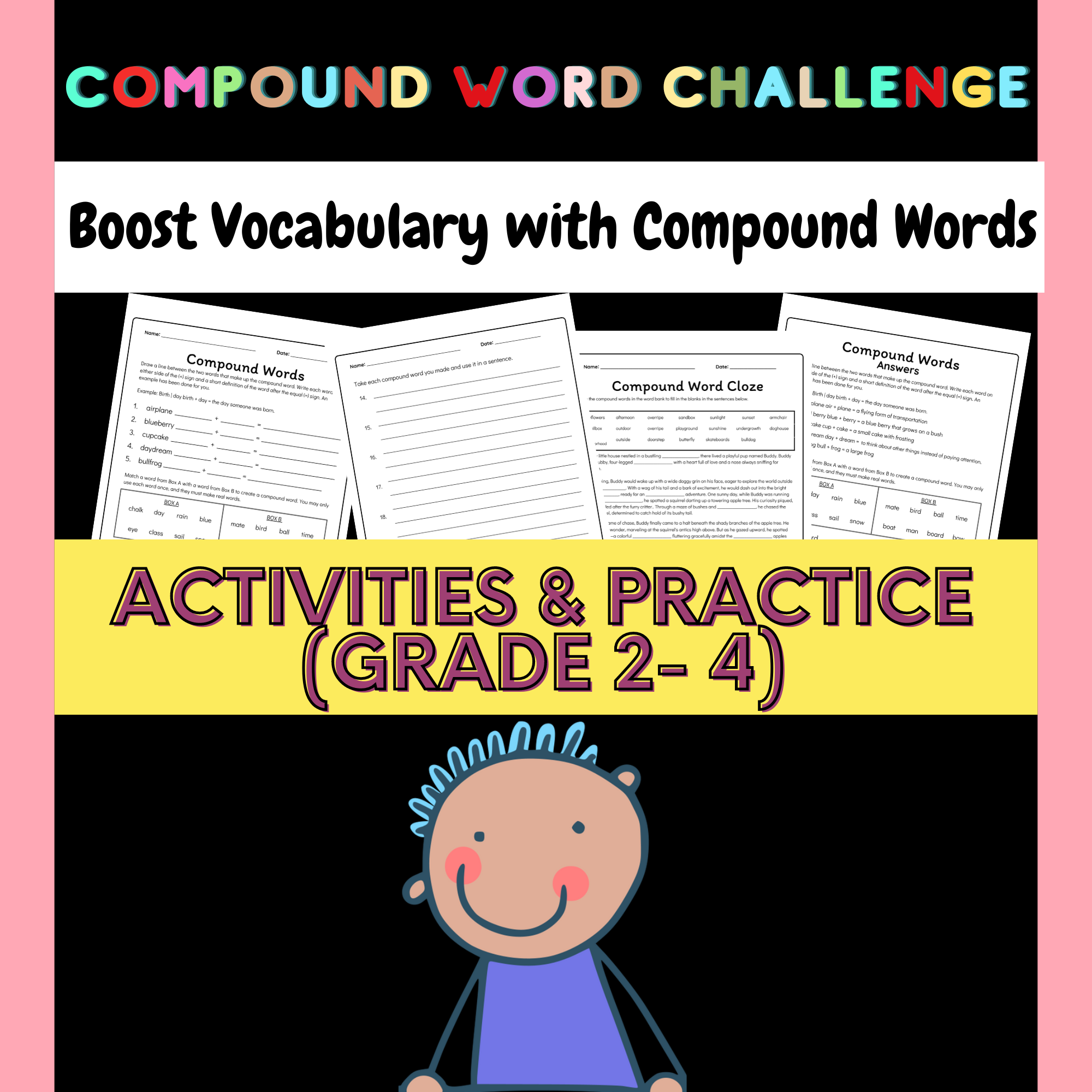 Compound Word Fun! Build Your Vocabulary (Grade 2-4)