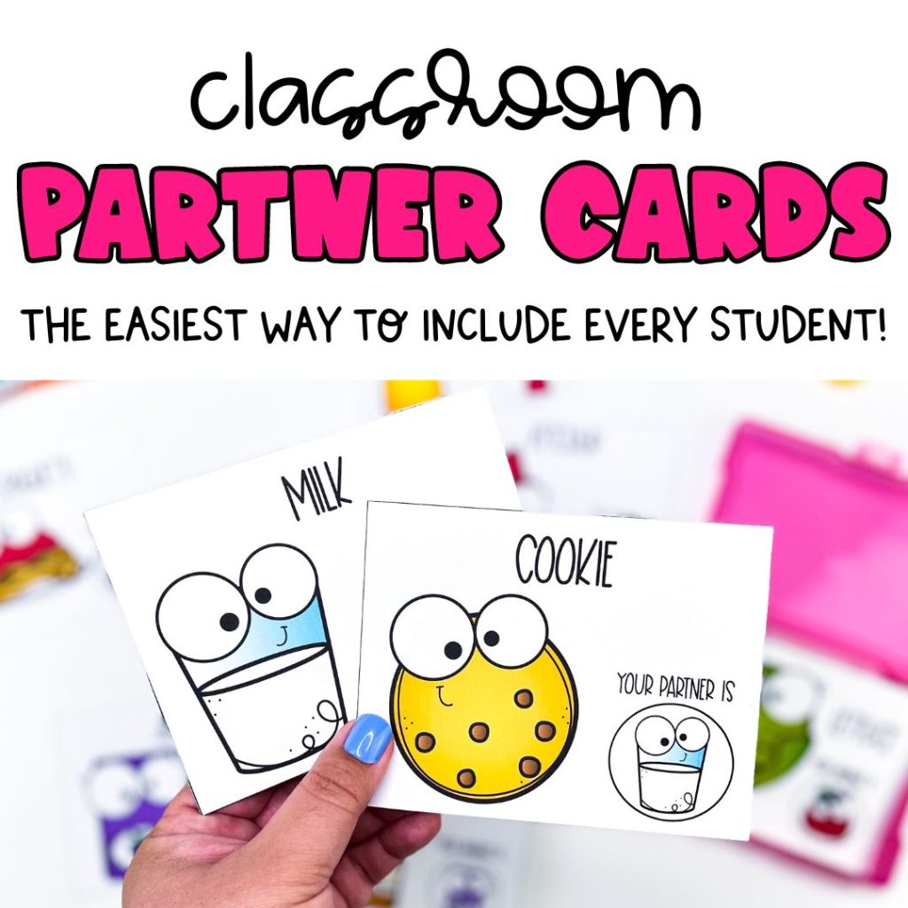 ORIGINAL Peanut Butter and Jelly Partner Pairing Cards | Classroom ...