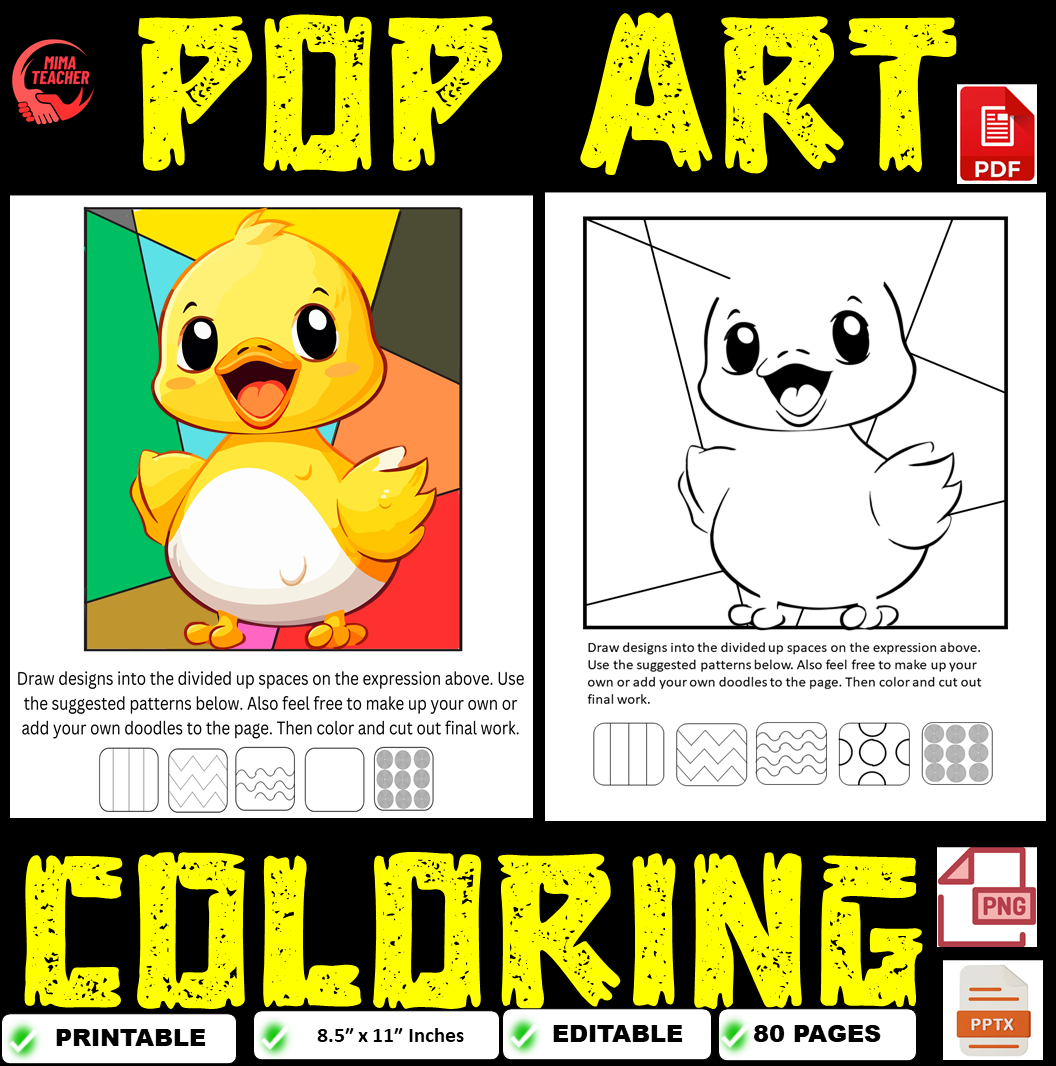 How about "Quacktastic Pop Art: Hilarious Duck Coloring Pages"? Funny Hilarious