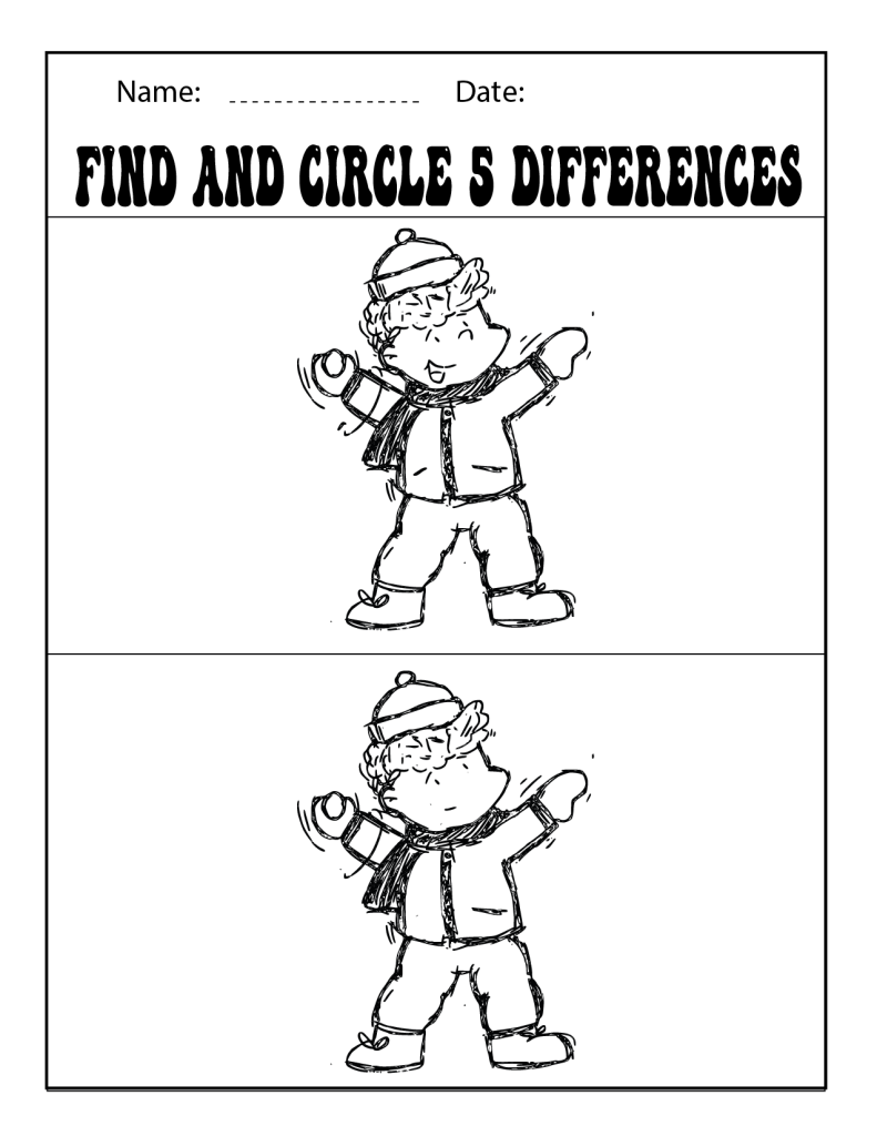 Find the Differences (Game)-Visual Perceptual Activity | Made By Teachers