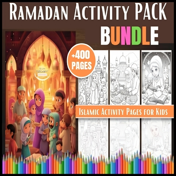 Ramadan Eid Activities - Muslim Islamic Activity - Ramadan Coloring - Bundle