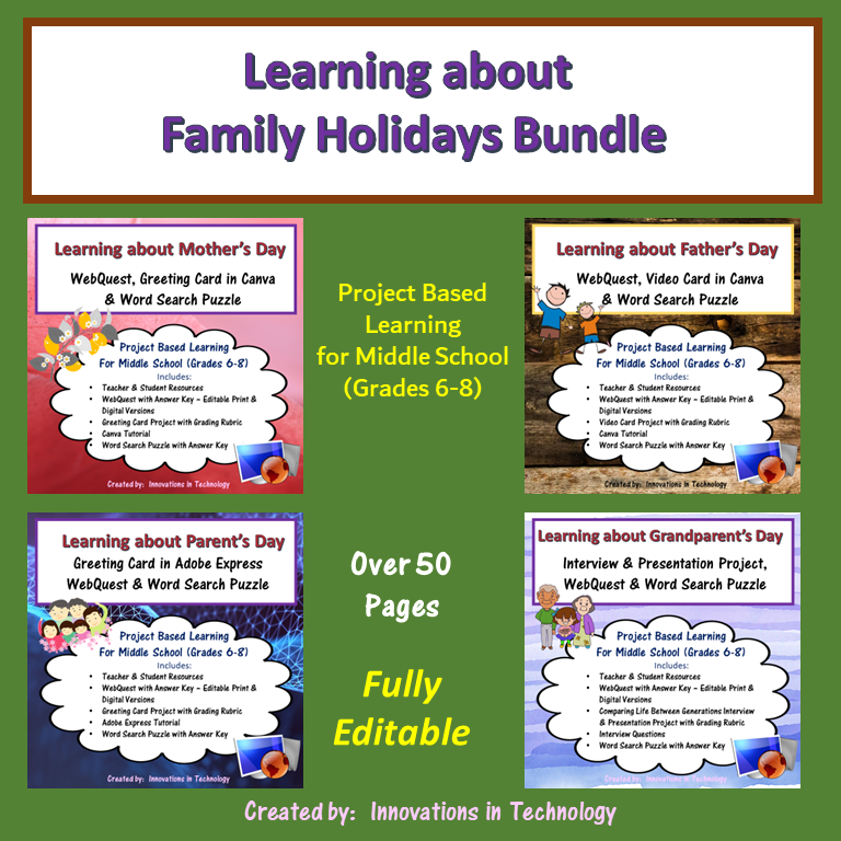 Honoring Family Members Holidays Bundle