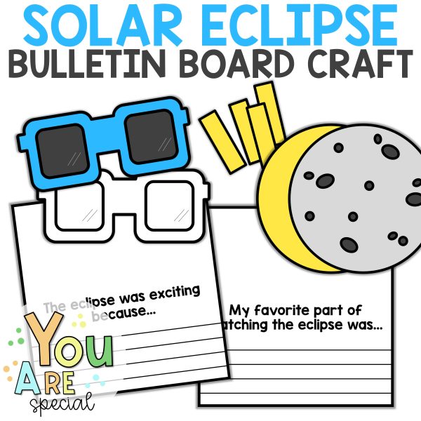 Solar Eclipse 2024 Craft Activities Writing April Bulletin Board 2nd ...