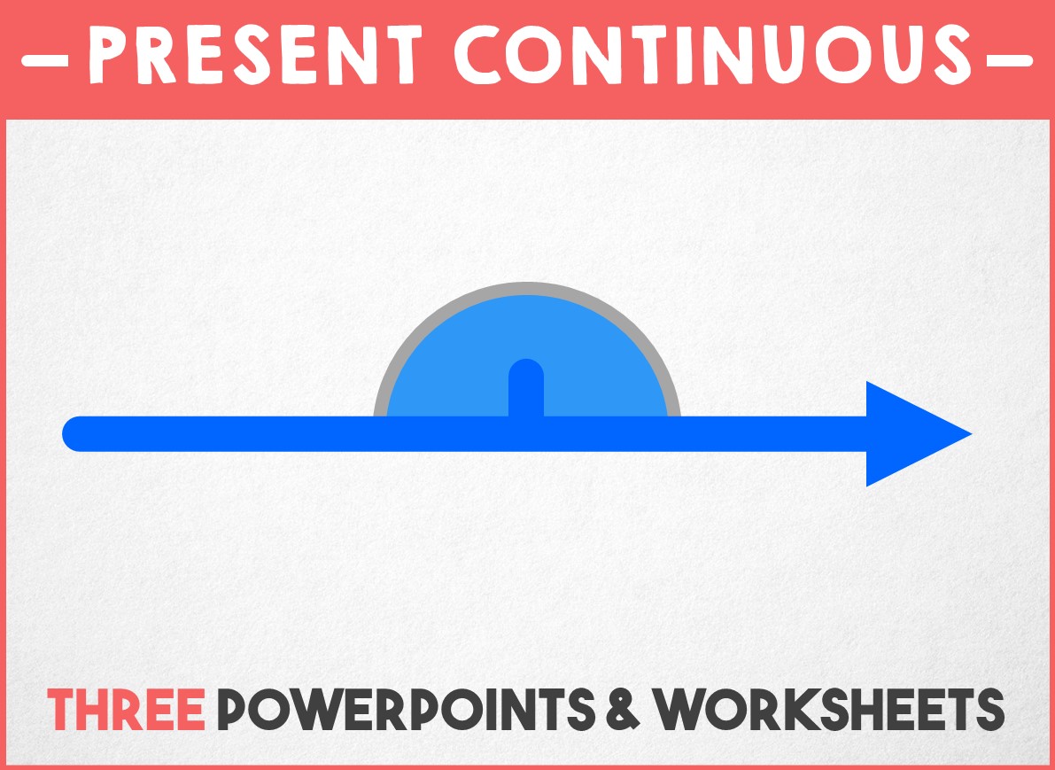 Grammar - Present Continuous - Three PowerPoints and Worksheets
