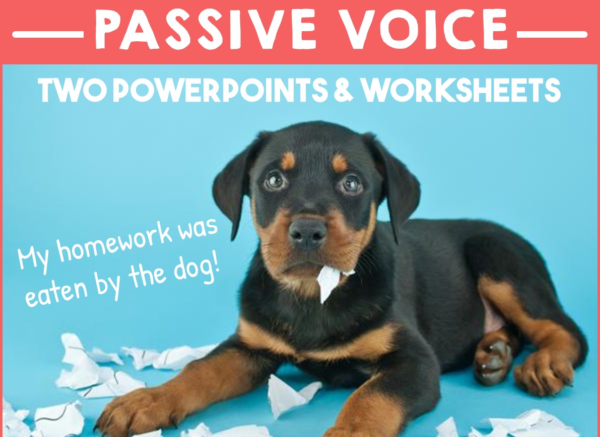 Grammar - Passive Voice - Two PowerPoints and Worksheets