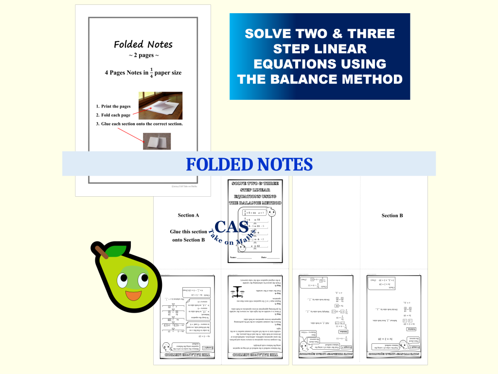 Solve Two & Three Step Linear Equations-Balance Method - Made By Teachers
