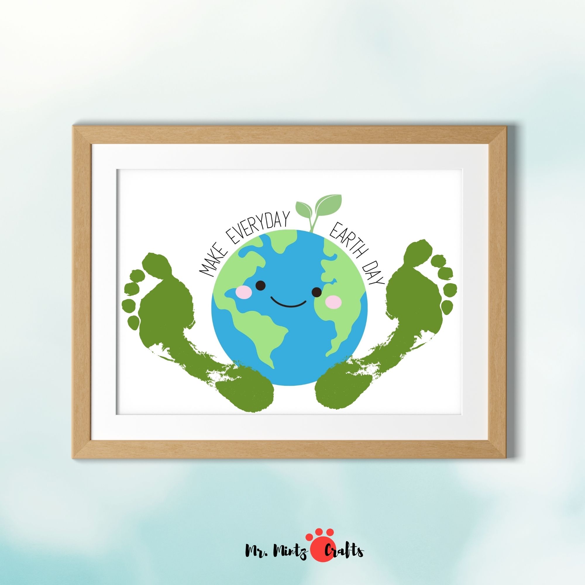 Earth Day Footprint Craft | Earth Day Footprint Card