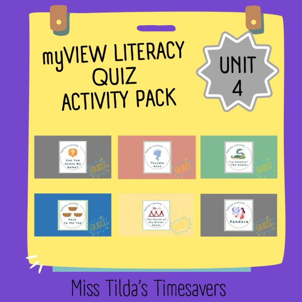 myView Literacy 4 Quiz: Unit 4 - Made By Teachers