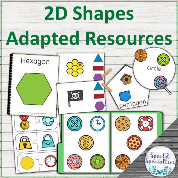2D Shapes Adapted Books File Folders and Clip Cards Adapted Resources ...