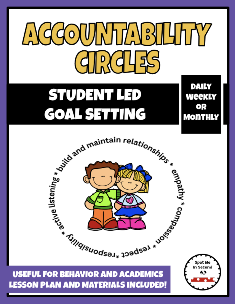 Student Led Accountability Circle Scripts: BEHAVIOR/ACADEMIC/LEAD MEASURES SET