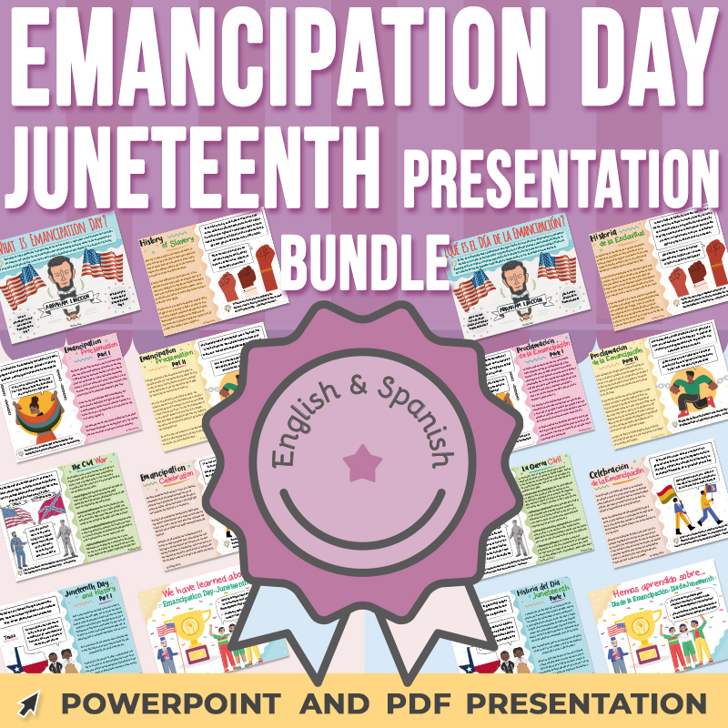 Emancipation Day, Juneteenth Day PowerPoint Presentation BUNDLE