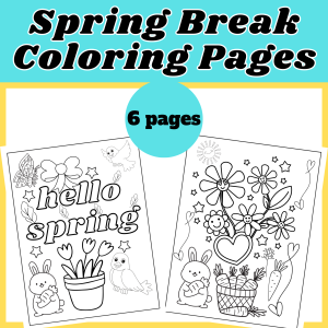 Spring Break Math Color Page Spring Break Coloring Pages,hello spring - Made By Teachers