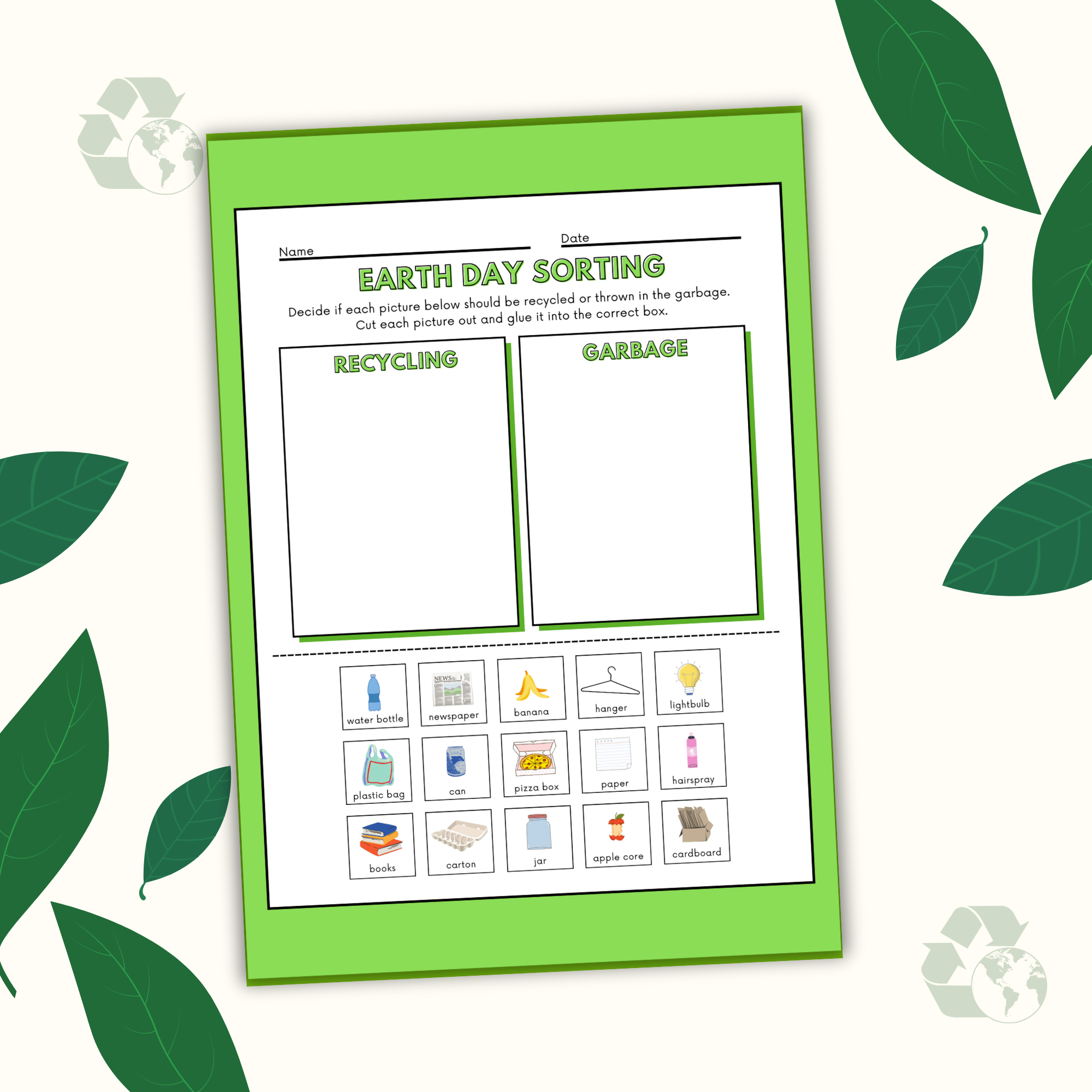 Earth Day Worksheet Pack - Earth Day Writing Craft Activity - Earth Day 2024