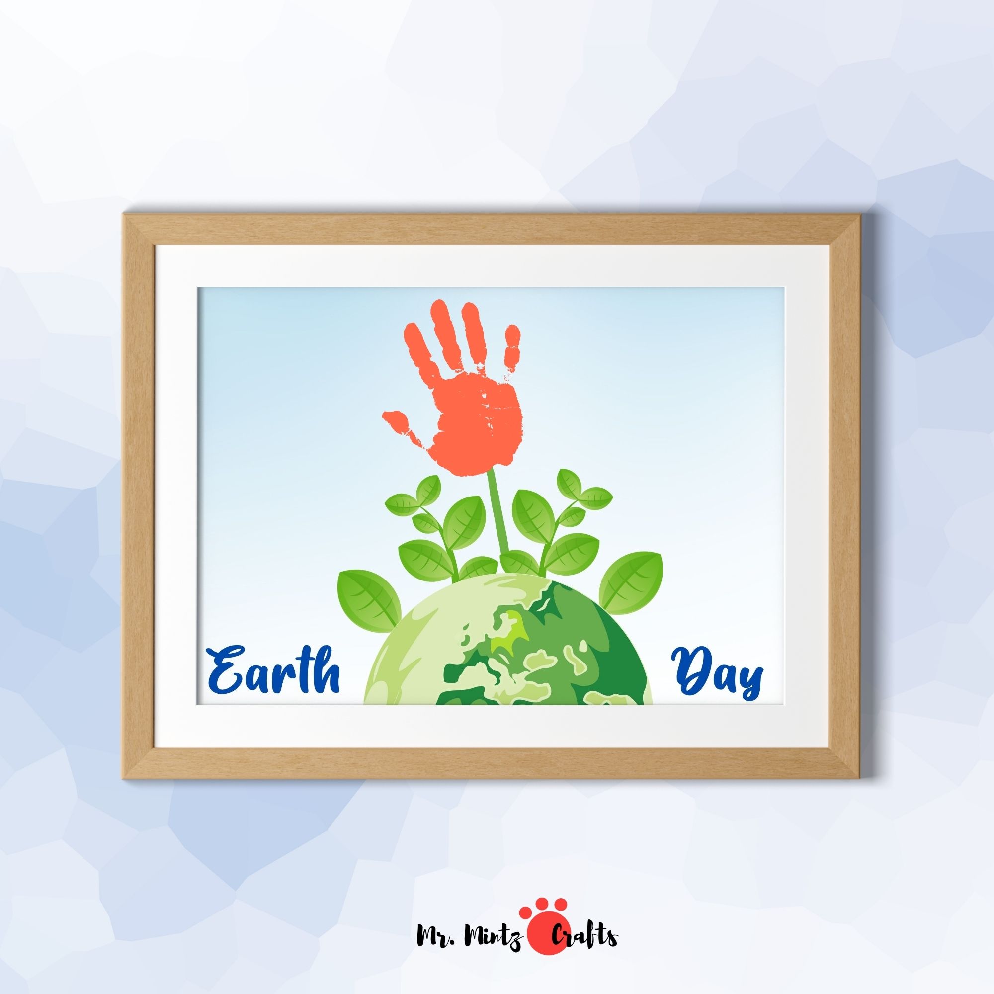Earth Day Handprint Art | Earth Day Handprint Card - Made By Teachers