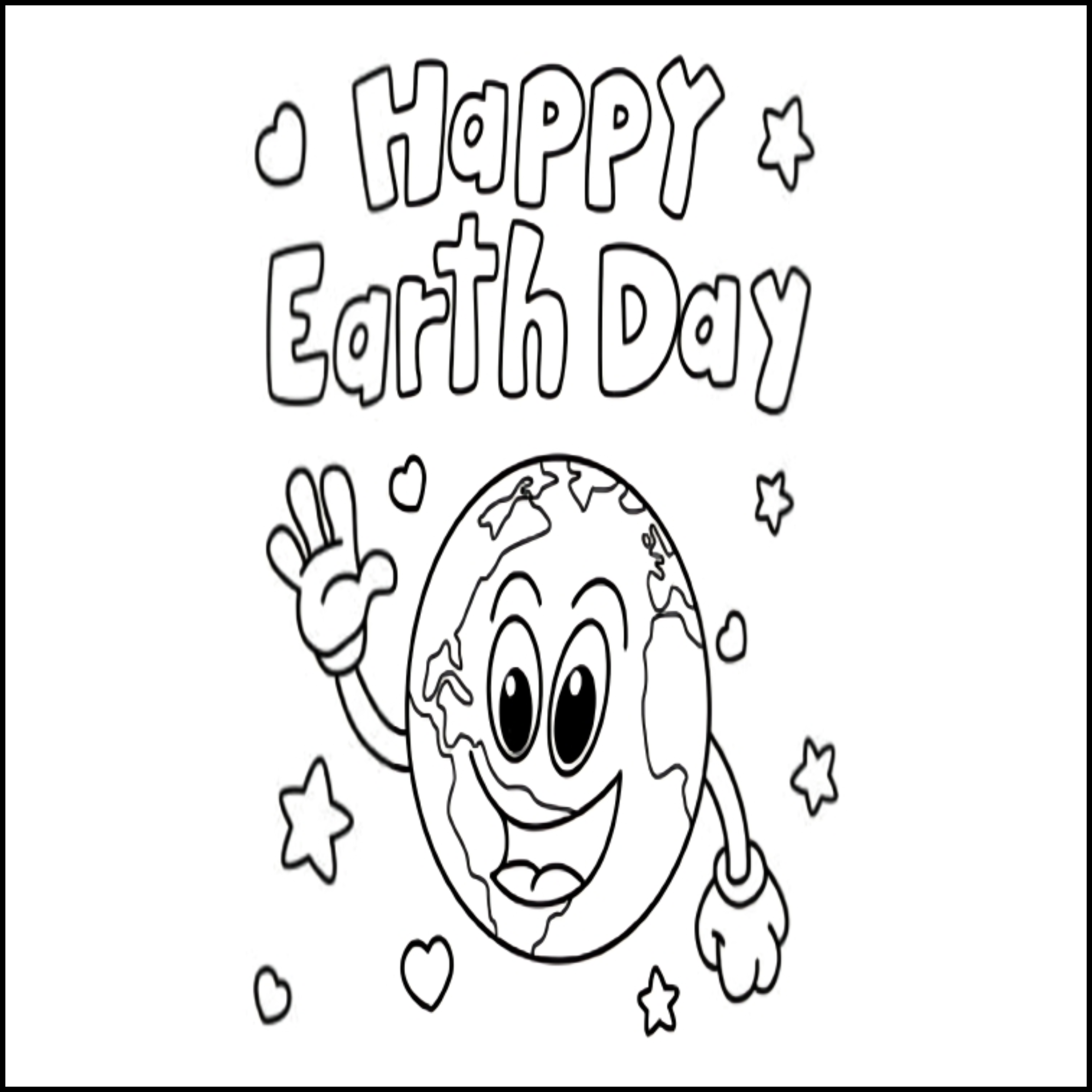 Earth Day Coloring Sheets - april coloring sheets - Activities 3th, 4th, 5th