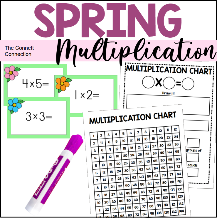 Spring Multiplication Chart and Activity