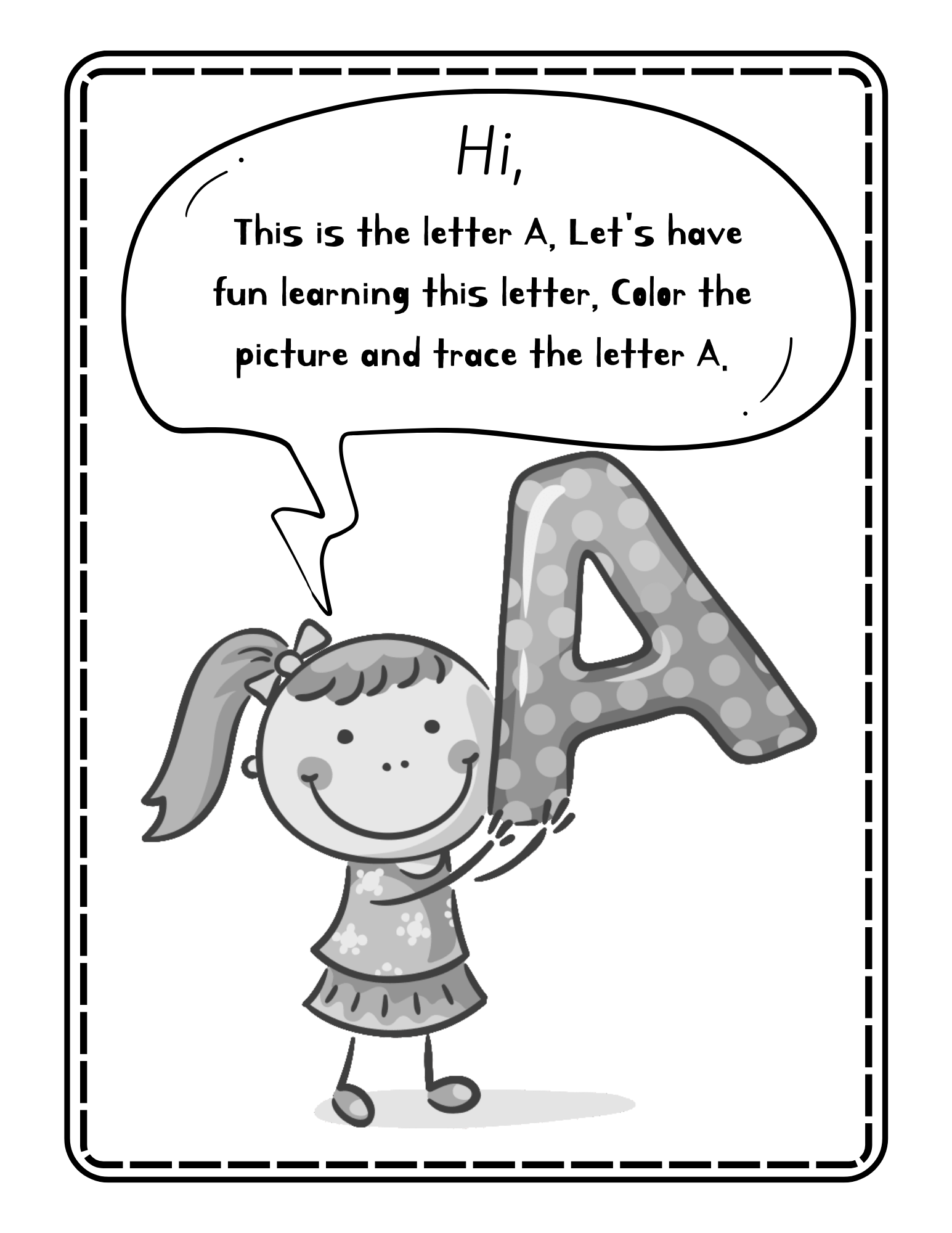 Abc alphabet tracing and coloring animals, activity for kids
