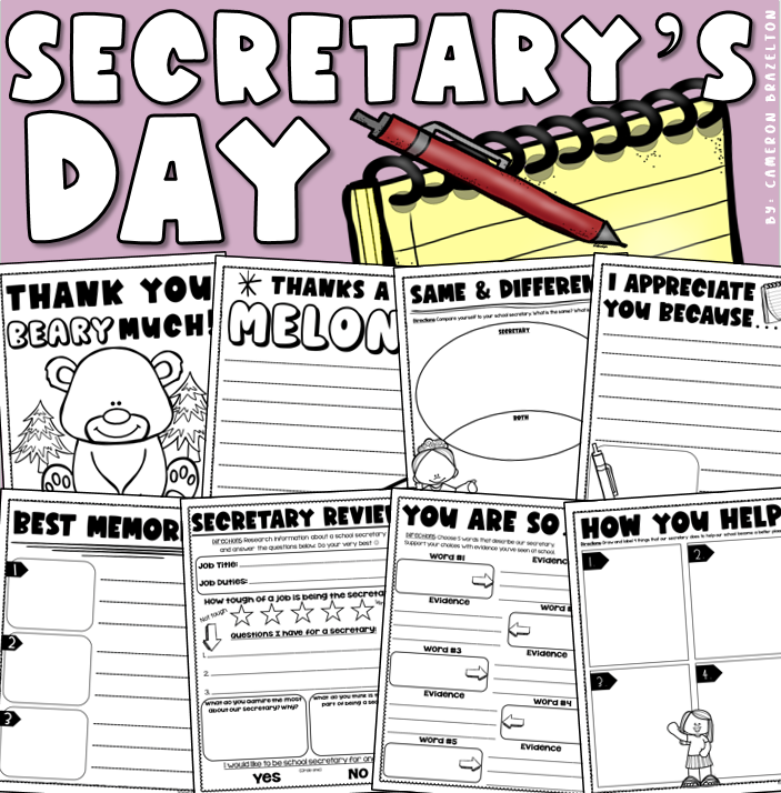 Administrative Professionals Day Book | Secretary Appreciation Thank You Cards