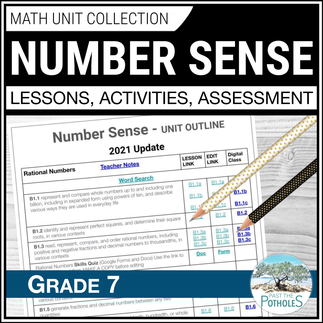 Place Value Unit - Number Sense Activities, Lessons, Assessment - Grade 7 Ontario Math