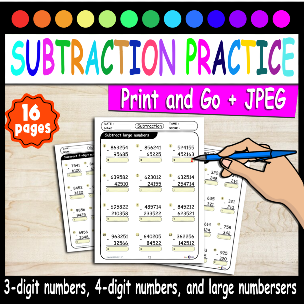 Comprehensive Math Practice Bundle: Division, Multiplication ...