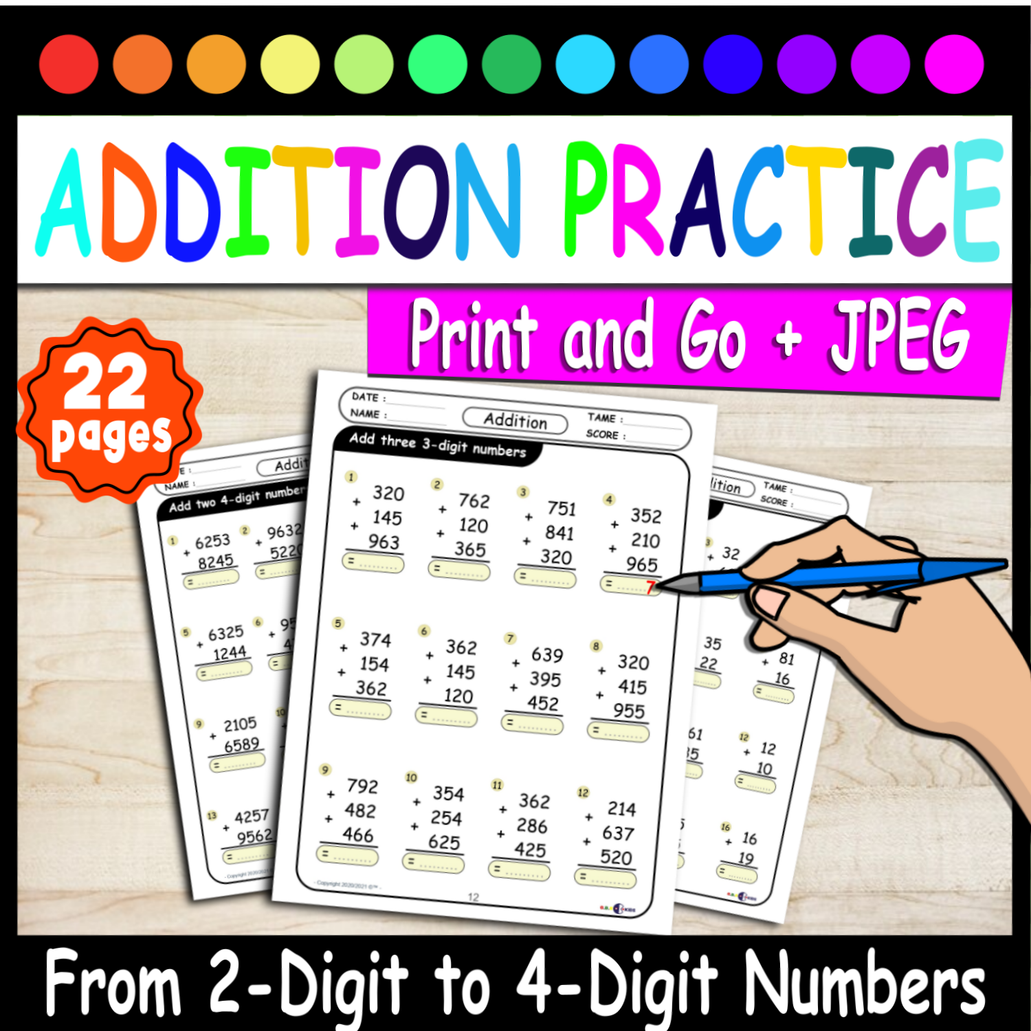 Comprehensive Math Practice Bundle: Division, Multiplication ...