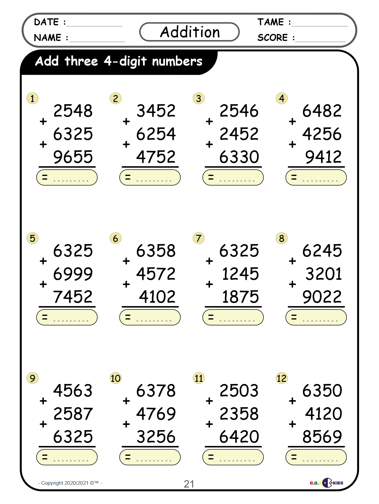 Comprehensive Math Practice Bundle: Division, Multiplication ...