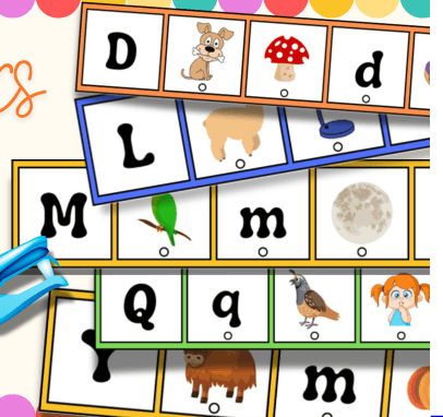 Phonics- Alphabet Punch Hole Game