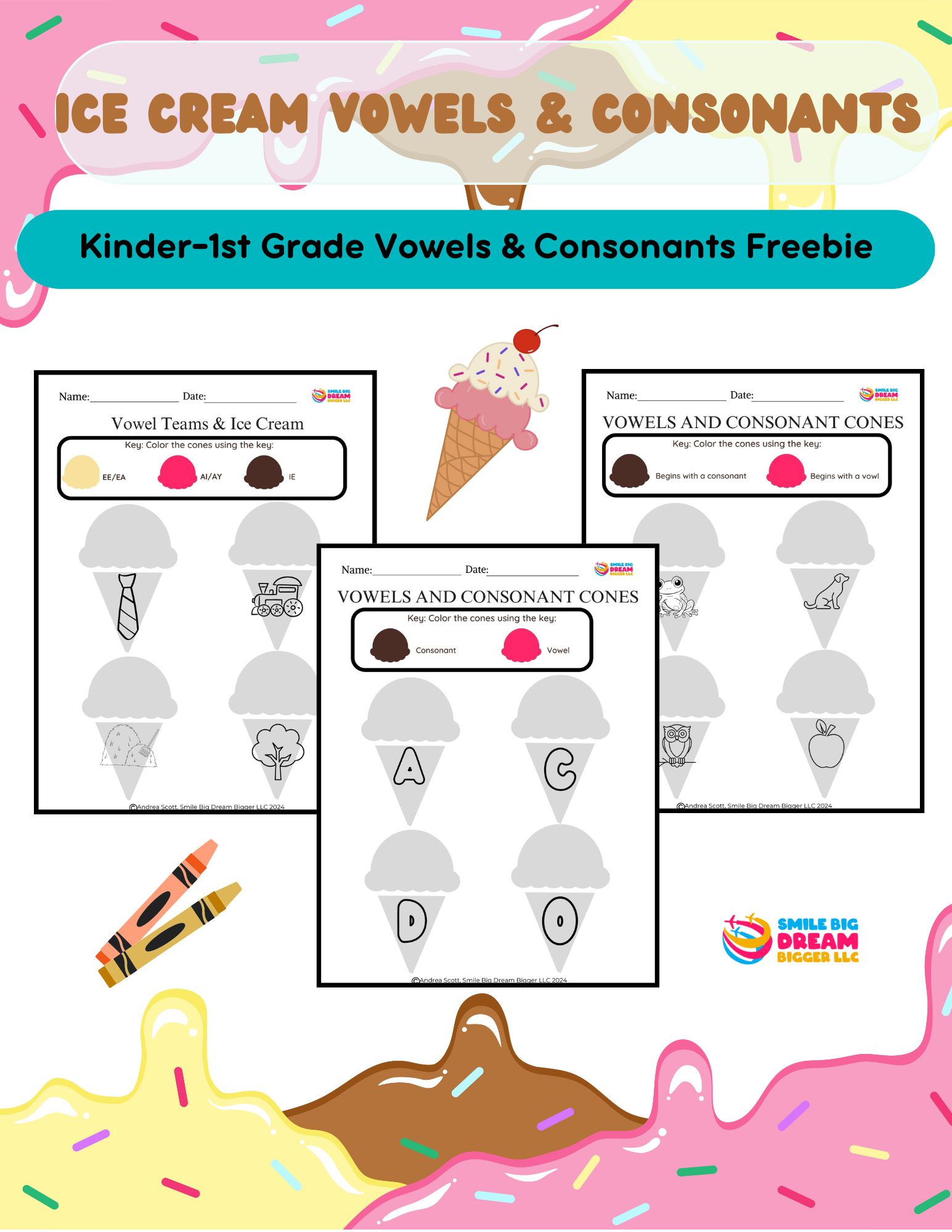 Ice Cream Vowels & Consonants