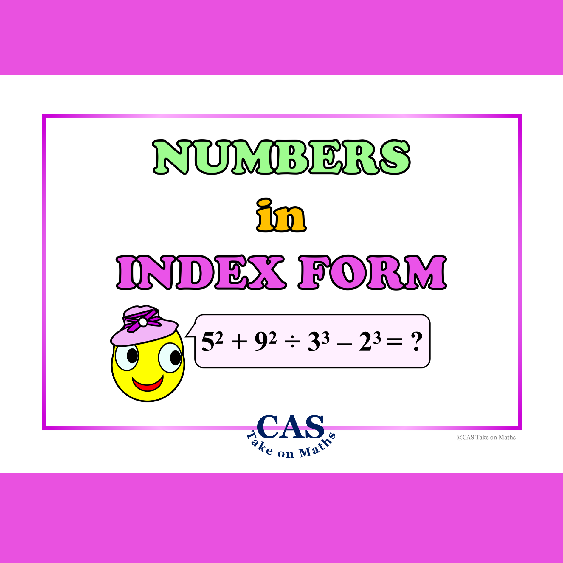 Numbers in Index Form Worksheets