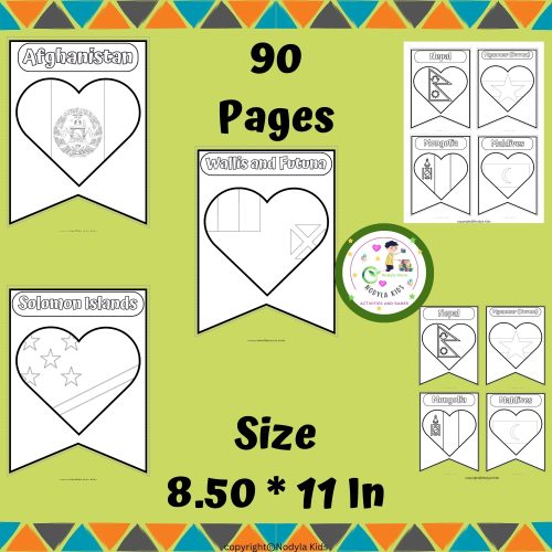 AAPI Heritage Month bulletin board Coloring | AAPI Country Flags | Made ...