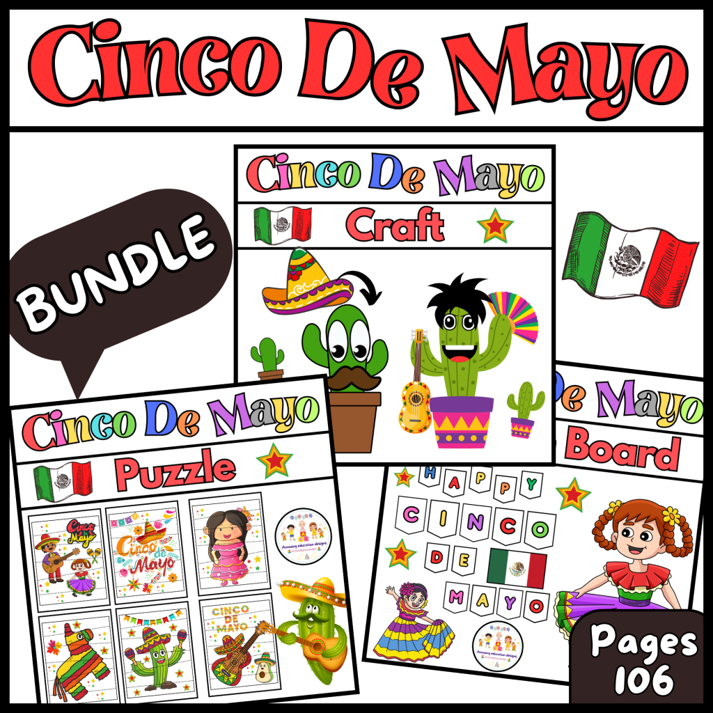 Activities BUNDLE Worksheets Cinco De Mayo | Made By Teachers