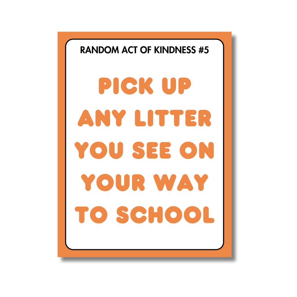 20 Random Acts of Kindness Bulletin Board Posters | Middle & High ...