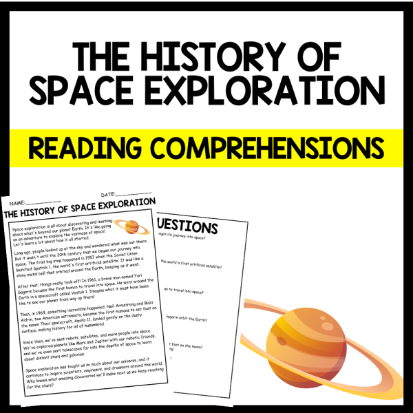 "THE HISTORY OF SPACE EXPLORATION" Space Day Reading Comprehension ...