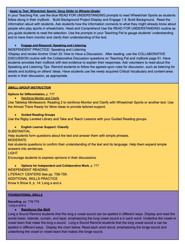 5th Grade HMH Into Reading Module 1 Week 2 Full Lesson Plans 6-10 ...