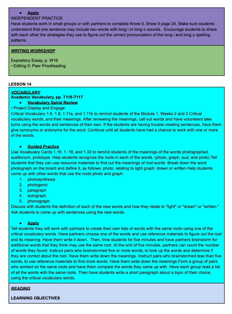 5th Grade HMH Into Reading Module 1 Week 3 Full Lesson Plans 11-15 ...