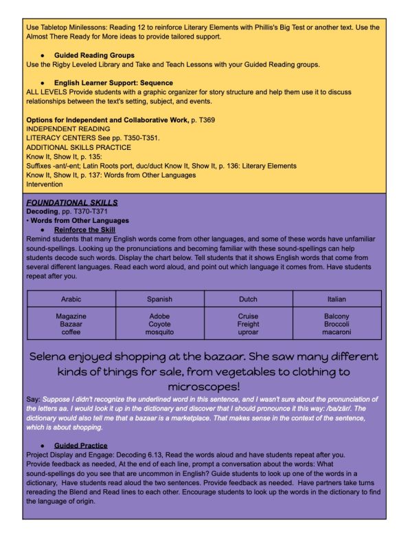 5th Grade HMH Into Reading Module 6 Lesson Plans 1-15 - Made By Teachers