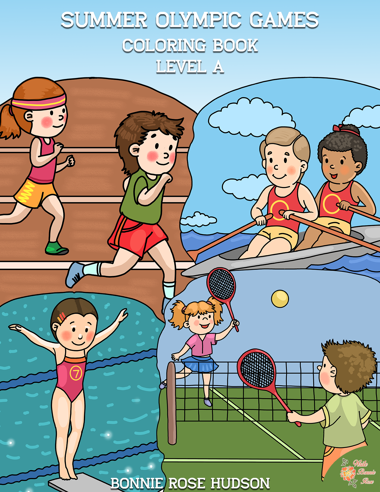 Summer Olympic Games Coloring Book-Level A