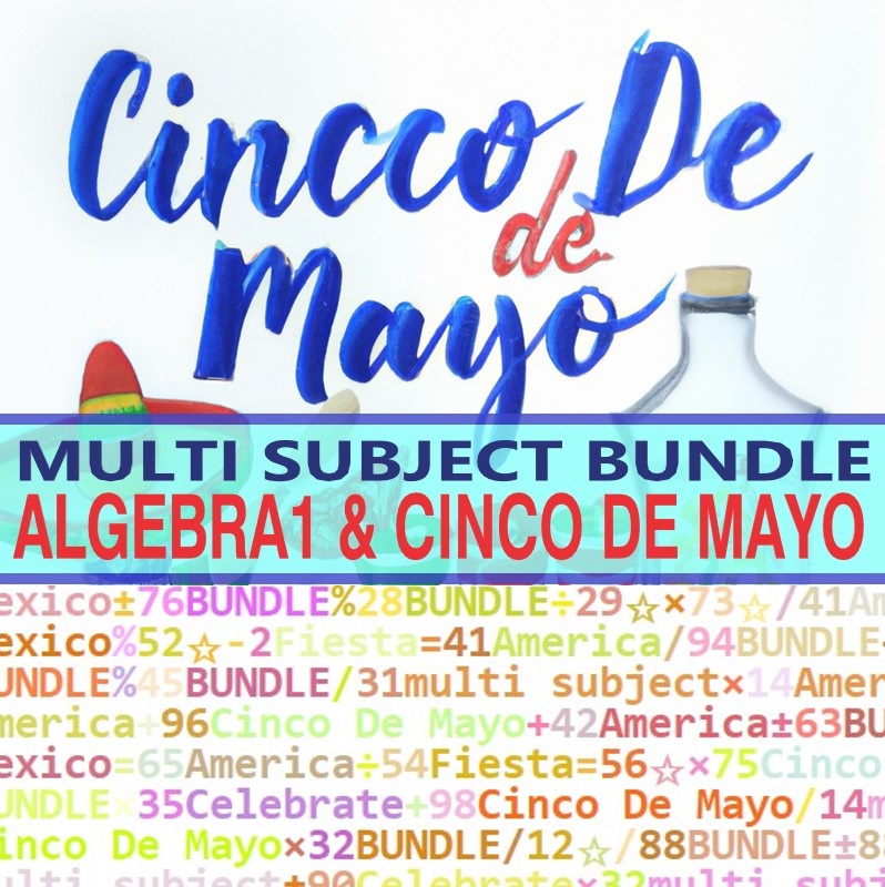 MULTI SUBJECT BUNDLE - CINCO DE MAYO