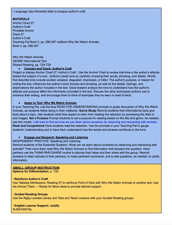 5th Grade HmH Module 10 Into Reading Lesson Plans - Made By Teachers
