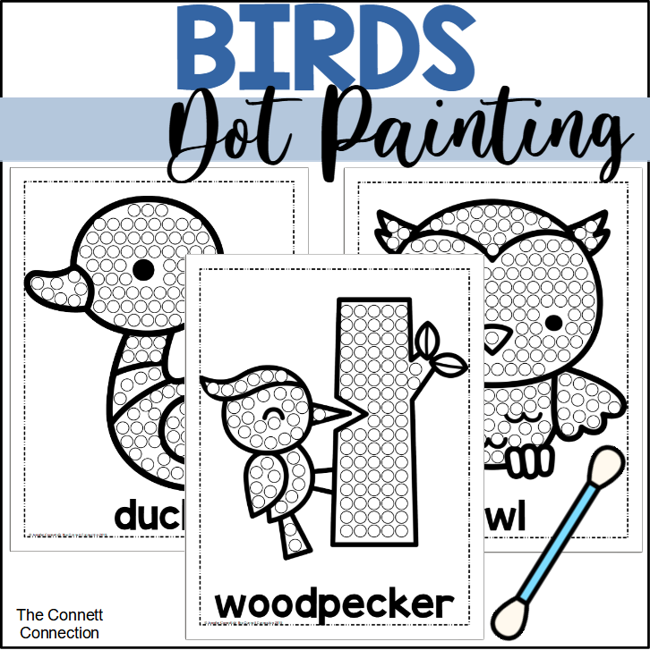 Bird Dot Painting - A Fine Motor Art Activity